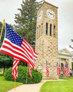 Atlanta Clock Tower on Memorial Day
