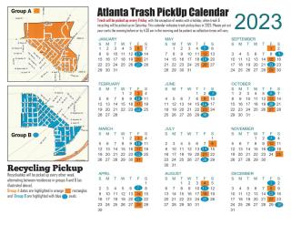 2023 Trash Pick Up schedule