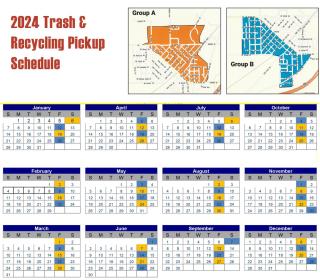 2024 Trash & Recycling Schedule