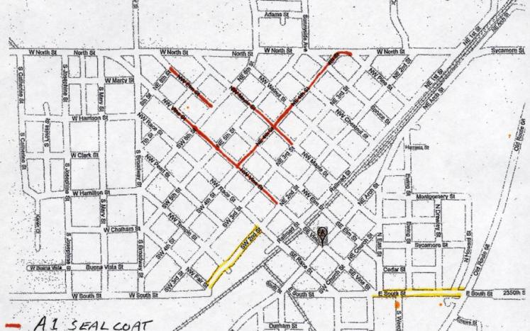 2023 Street Resurfacing map